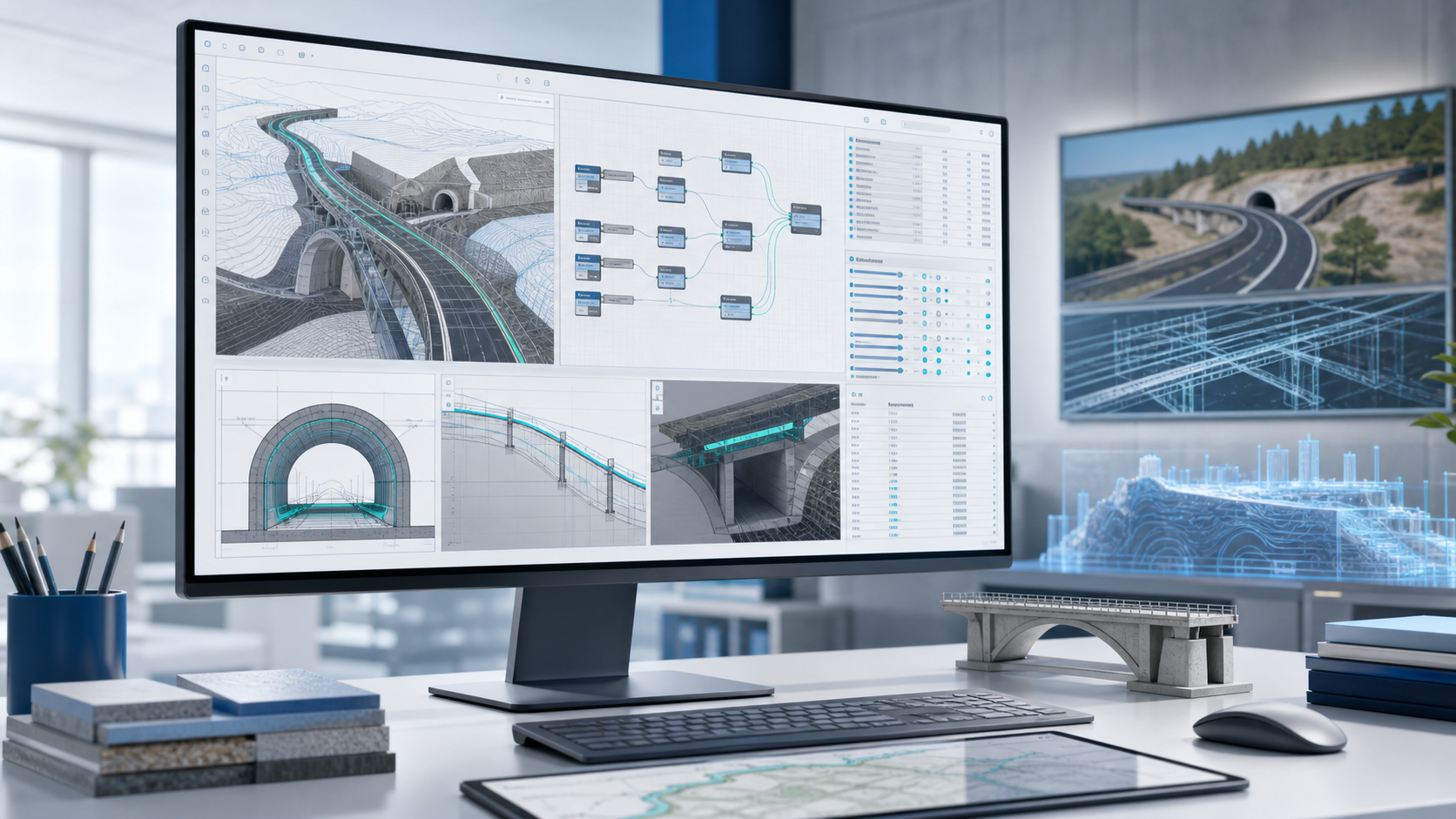 Modellautomatisierung mit parametrischem Infrastrukturmodell und BIM-Workflow